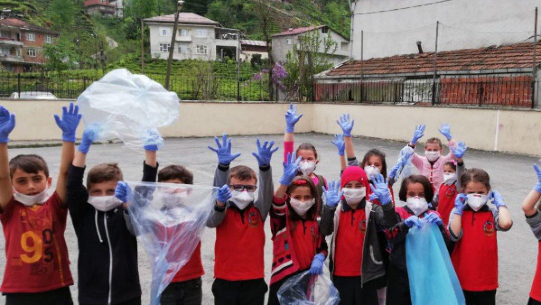 Kıbledağı Şehit Metin Çetin İlkokulu Çevre Temizliği ve Atık Toplama Etkinliğimiz