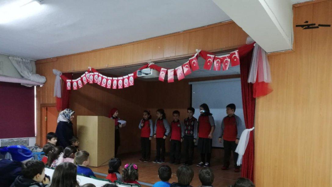 Kıbledağı Şehit Metin Çetin İlkokulu Öğretmenler Günü Kutlama Etkinlikleri